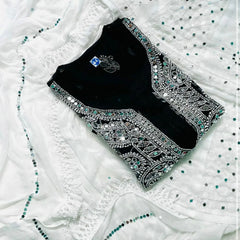 GALA BOOTI KURTI WITH SHARARA WITH DUPATTA