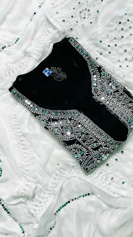 GALA BOOTI KURTI WITH SHARARA WITH DUPATTA