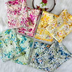 HAND EMBROIDED MAL MAL PRINTED CO-ORD SET