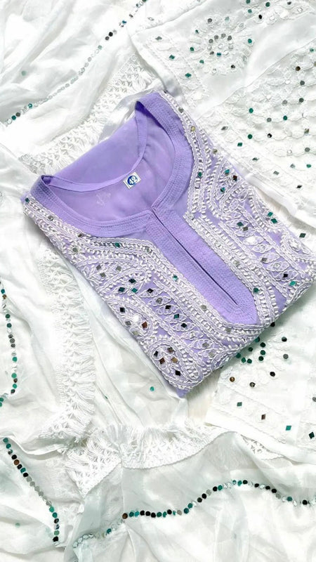 GALA BOOTI KURTI WITH SHARARA WITH DUPATTA