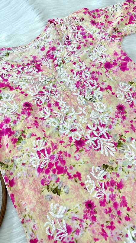 HAND EMBROIDED MAL MAL PRINTED CO-ORD SET