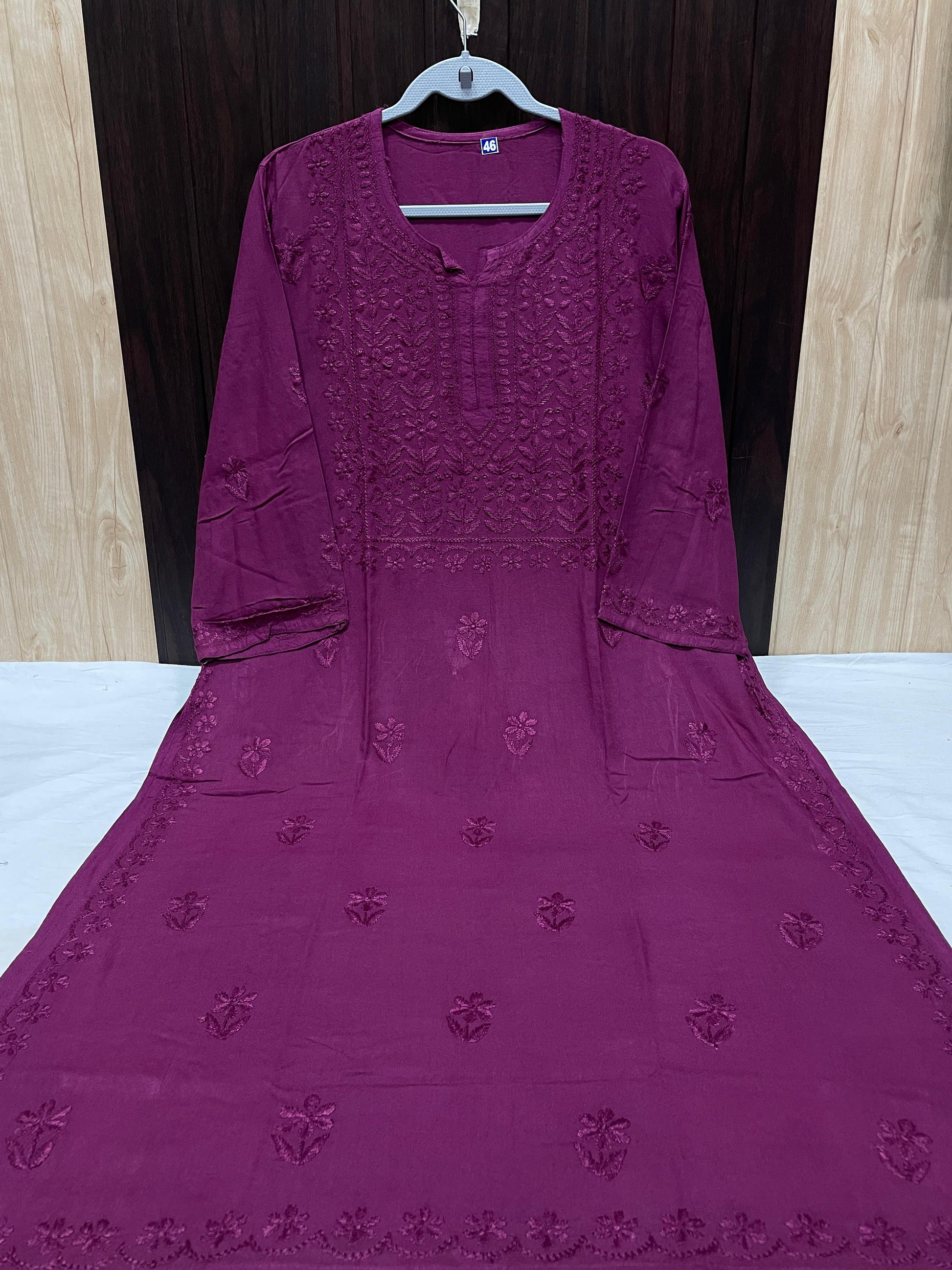 RAYON SQUARE EMBROIDERY KURTI