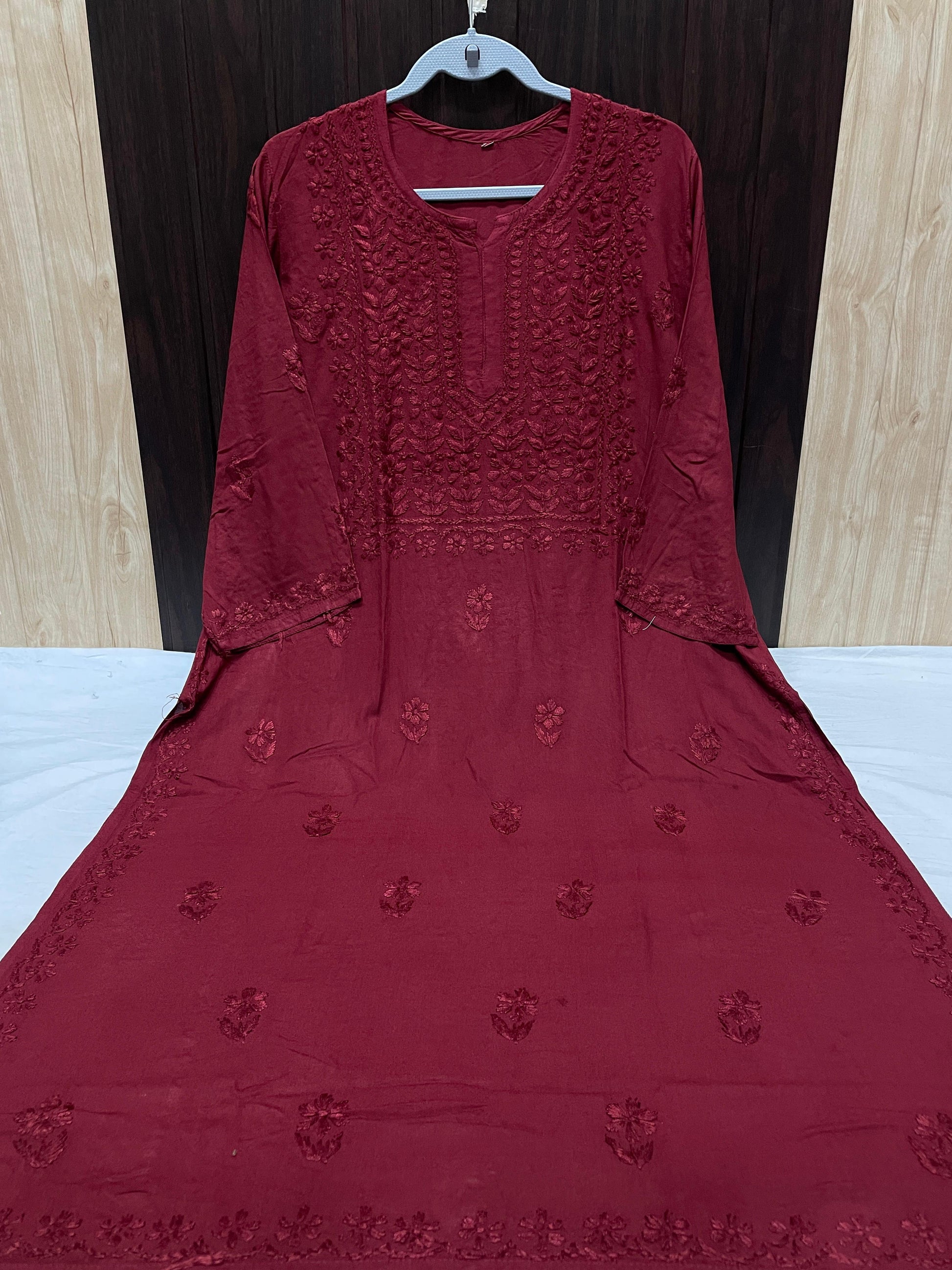 RAYON SQUARE EMBROIDERY KURTI