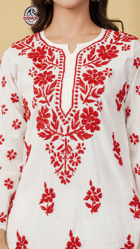 CHANDERI CO-ORD SET WITH  COLOUR THREAD WITH FREE GIFT 💝  INSIDE