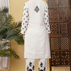 CHANDERI CO-ORD SET WITH  COLOUR THREAD WITH FREE GIFT 💝  INSIDE