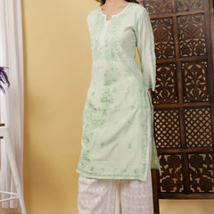 CHANDERI KURTI WITH HEAVY WORK WITH FREE GIFT 💝  INSIDE