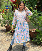 Door hand-embroidered malmal Kurti with gift💝 inside/ Door kurti