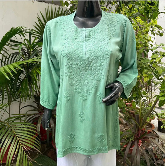 Rayon Short omrae kurti /Rayon kurti