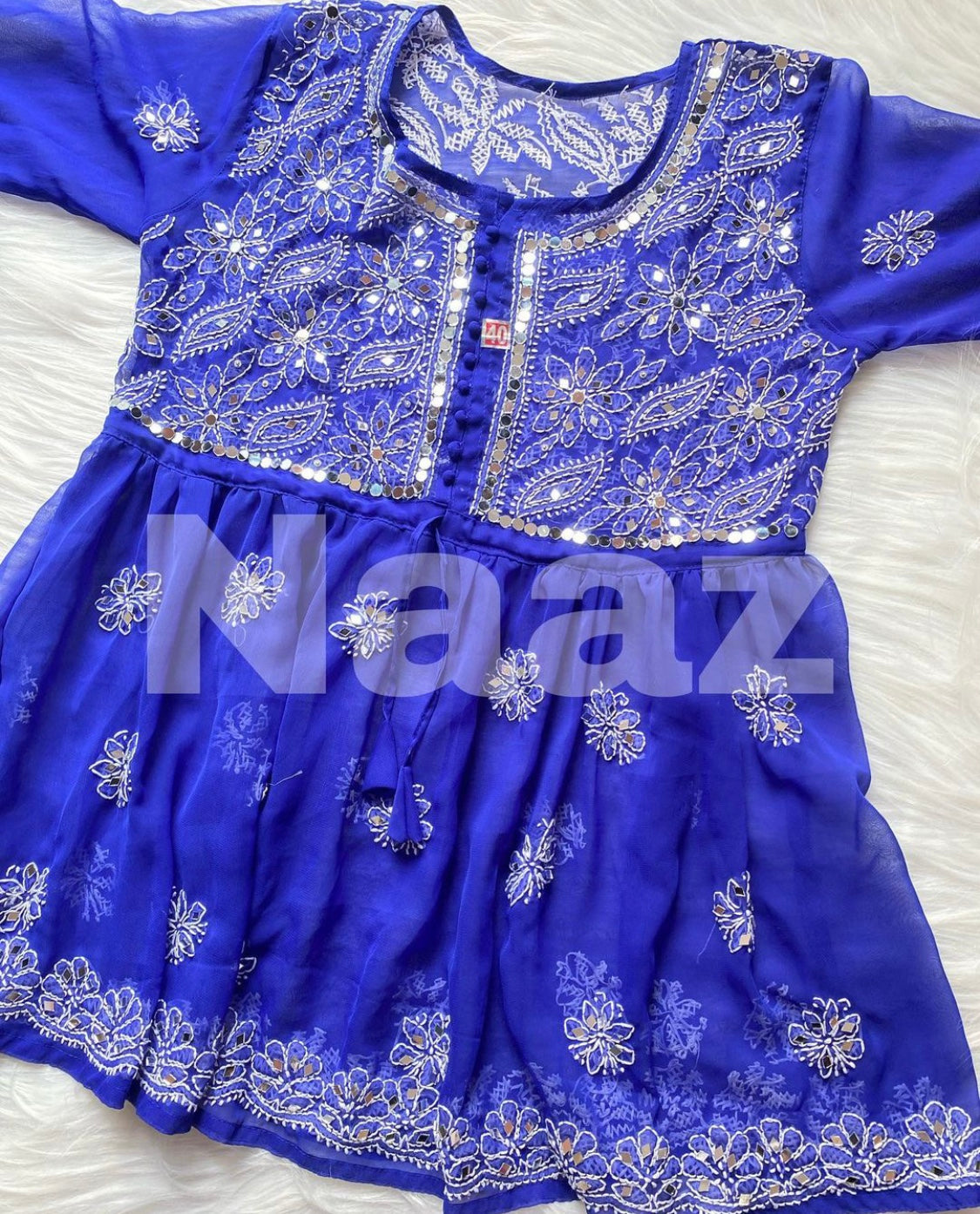 PICK ANY (2) SHORT MIROR KURTIES OF FRONT WORK