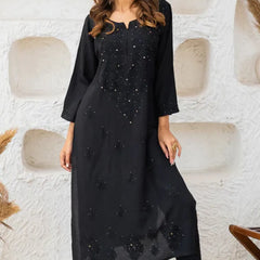 Versatile and Stylish Mukesh Embroidery in Rayon Kurti With Free Gift 💝 Inside