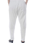 Chikankari Machine-Embroidered Lycra Stretchable Pant With Both Side Pockets/machine pant