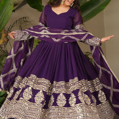 Elegant Heavy Embroidered Sequence Work Set
