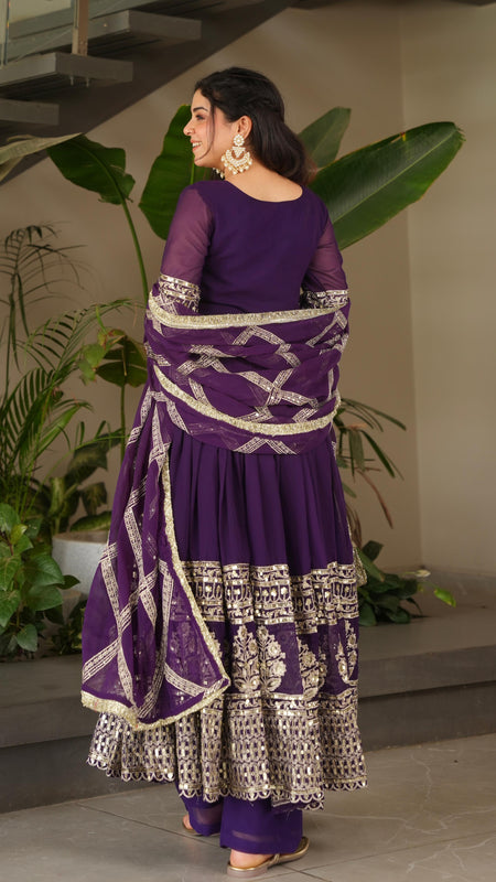 Elegant Heavy Embroidered Sequence Work Set