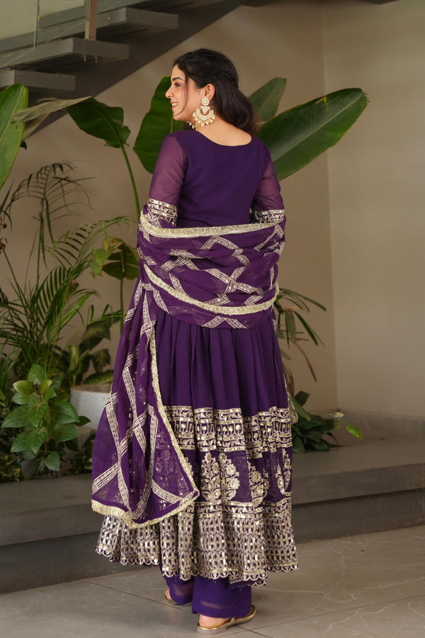 Elegant Heavy Embroidered Sequence Work Set