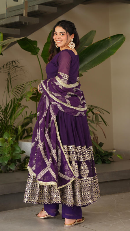 Elegant Heavy Embroidered Sequence Work Set