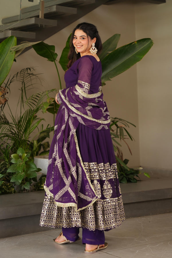Elegant Heavy Embroidered Sequence Work Set