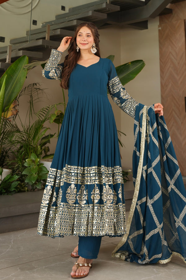 Elegant Heavy Embroidered Sequence Work Set