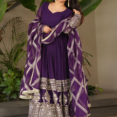 Elegant Heavy Embroidered Sequence Work Set