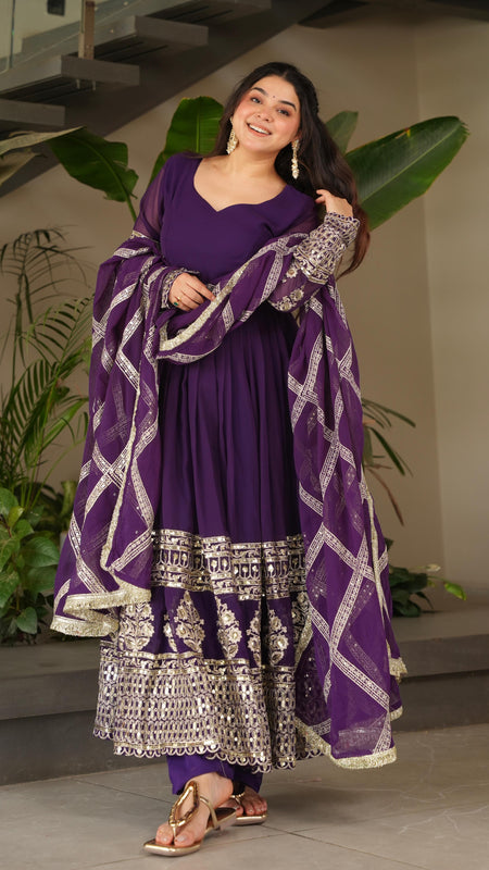 Elegant Heavy Embroidered Sequence Work Set