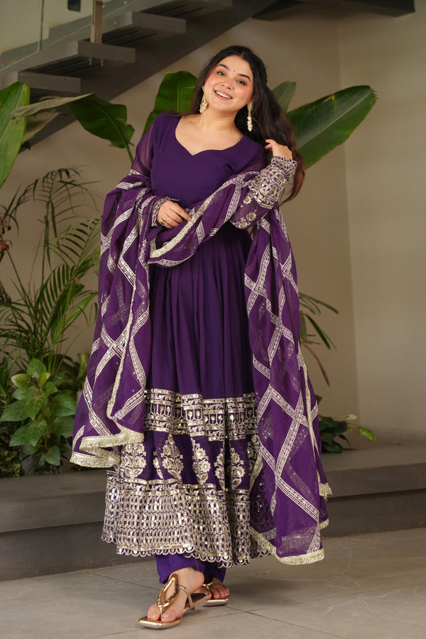 Elegant Heavy Embroidered Sequence Work Set