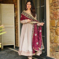 PREMIUM ISHANI DESIGNER READYMADE GOWN-DUPATTA