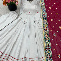 PREMIUM ISHANI DESIGNER READYMADE GOWN-DUPATTA