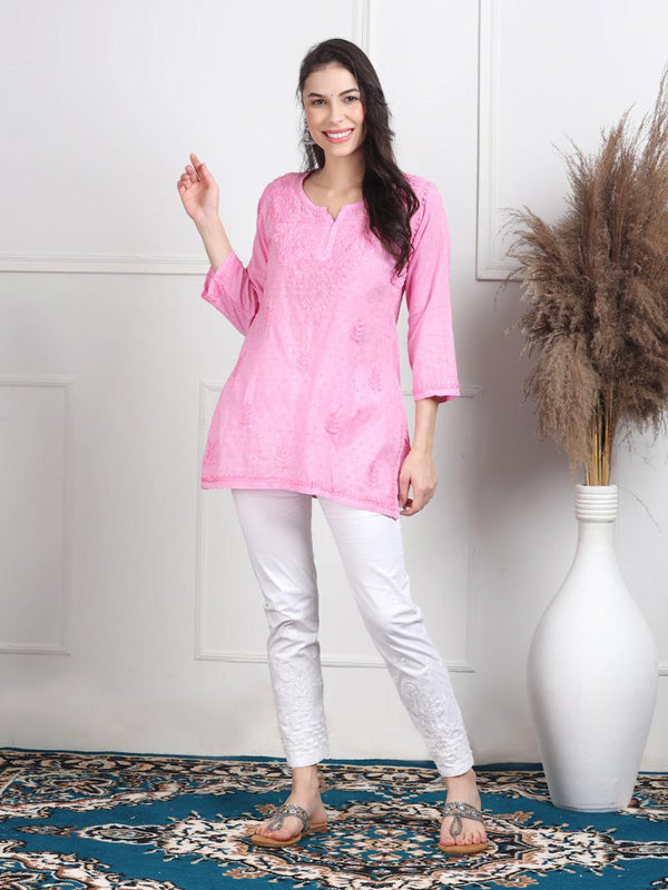 NAAZI SHORT COTTON HANDWORK KURTI