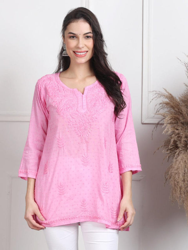 NAAZI SHORT COTTON HANDWORK KURTI