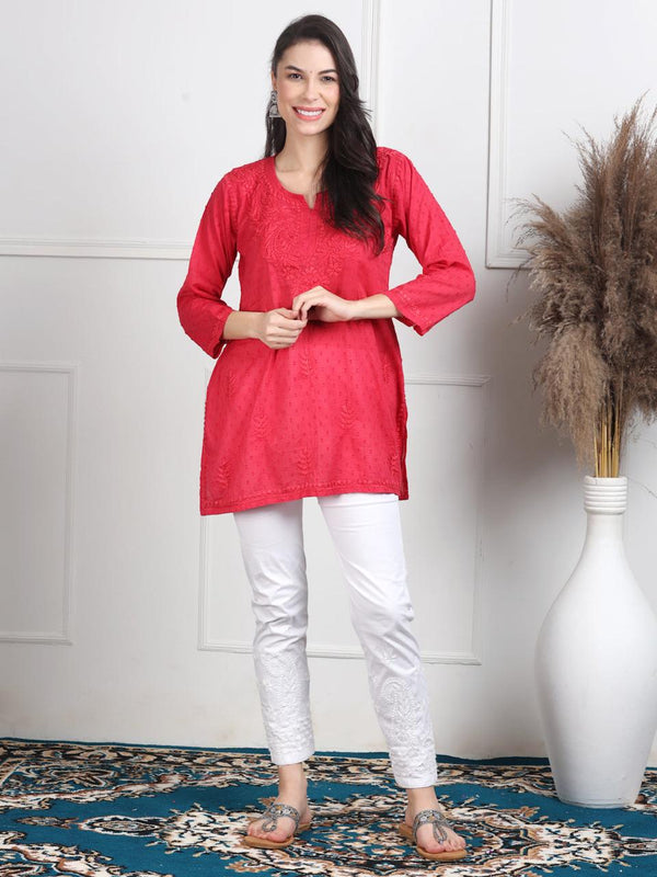 NAAZI SHORT COTTON HANDWORK KURTI