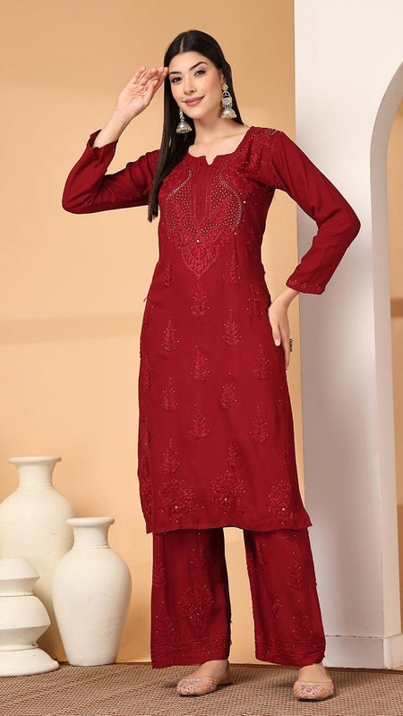 RAYON CHANDNI MUKAISH SET