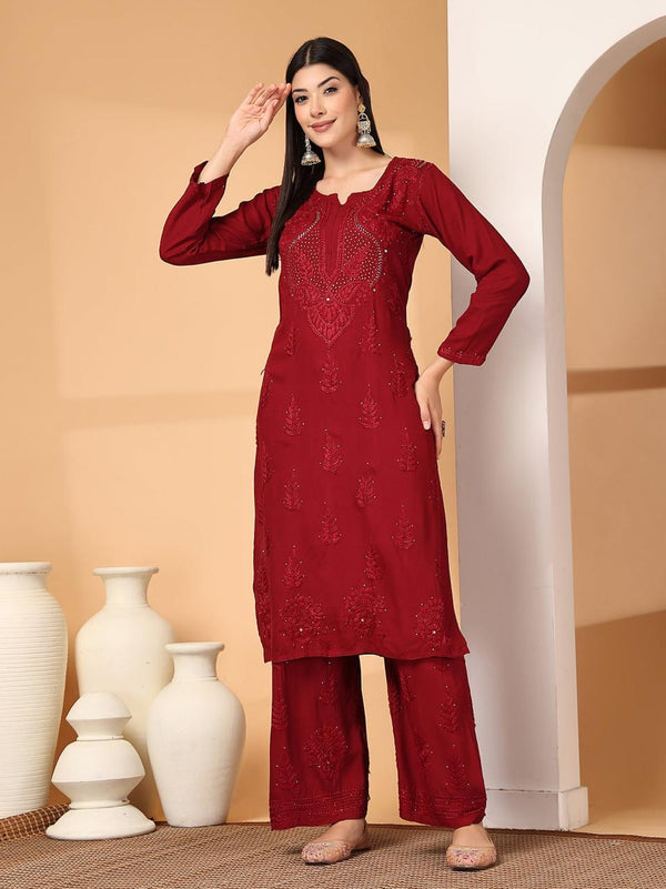 RAYON CHANDNI MUKAISH SET
