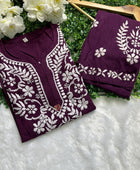 RAYON SET WITH WHITE EMBROIDERY WITH FREE GIFT  💝 INSIDE