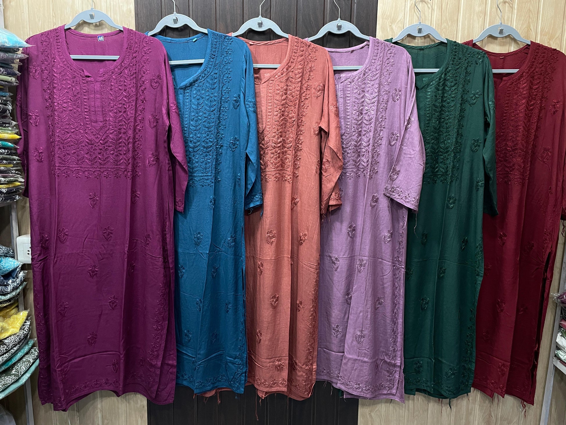 RAYON SQUARE EMBROIDERY KURTI