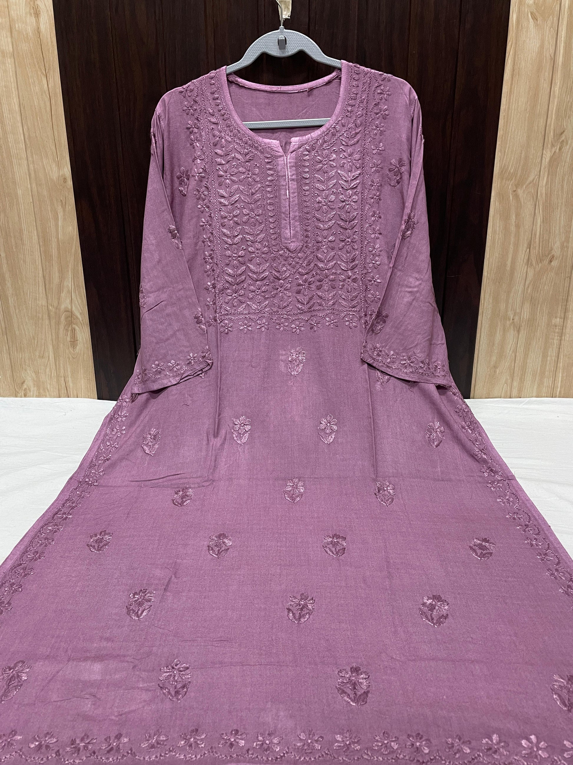 RAYON SQUARE EMBROIDERY KURTI