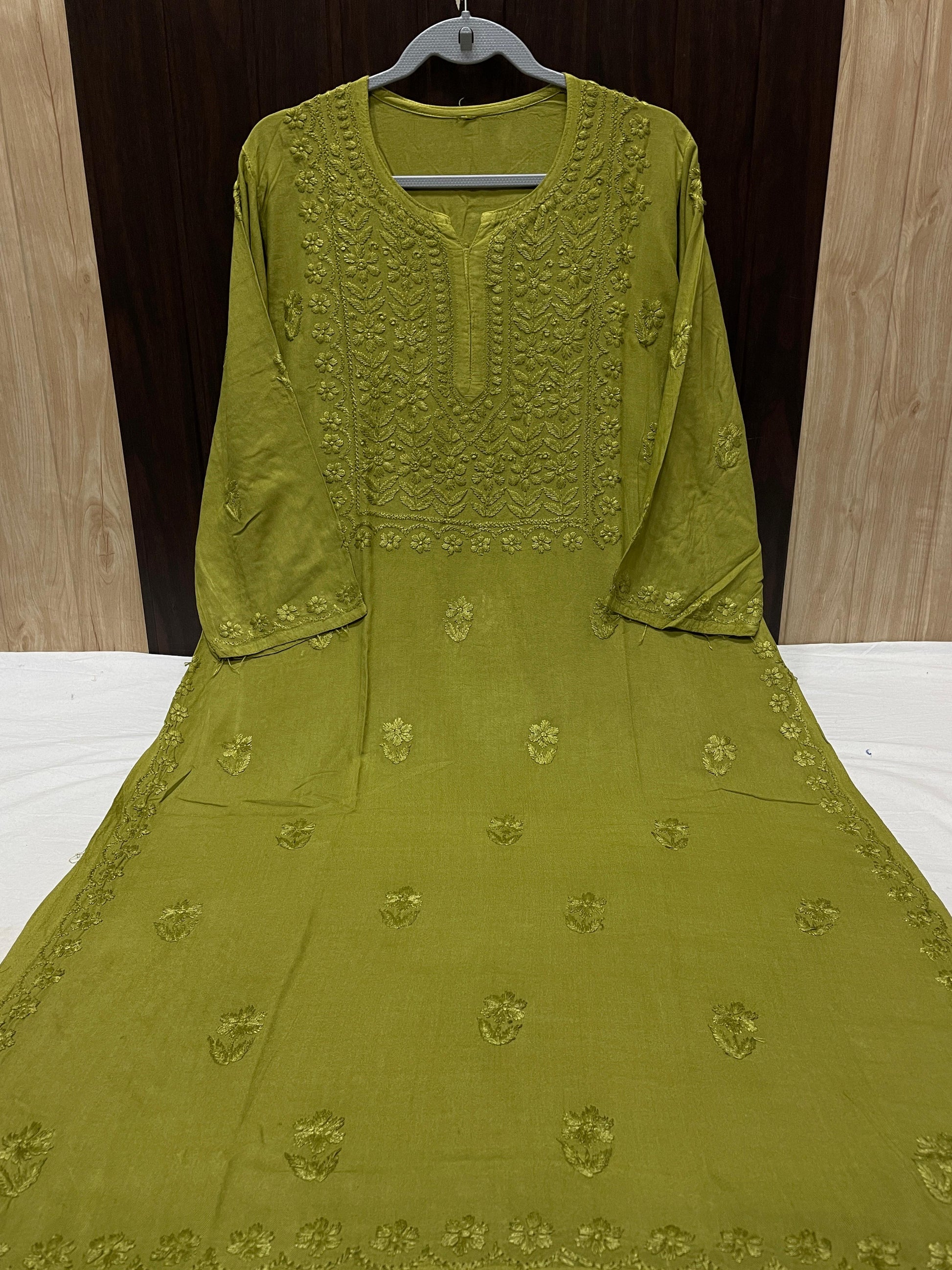 RAYON SQUARE EMBROIDERY KURTI