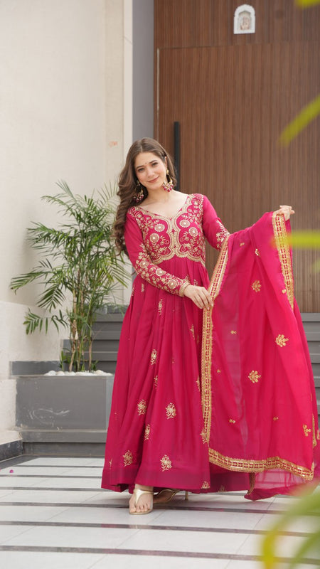 PREMIUM DESIGNER READYMADE GOWN-DUPATTA COLLECTIONS