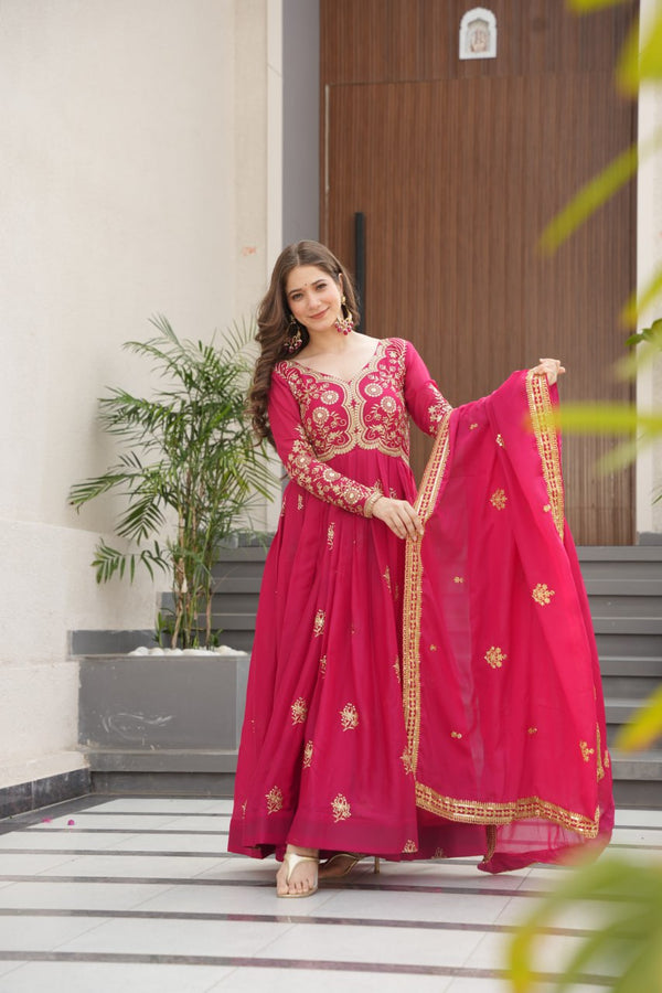 PREMIUM DESIGNER READYMADE GOWN-DUPATTA COLLECTIONS