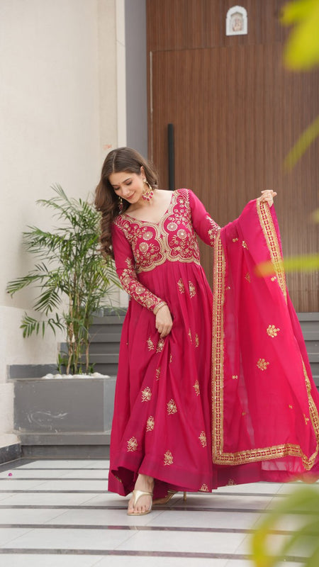 PREMIUM DESIGNER READYMADE GOWN-DUPATTA COLLECTIONS