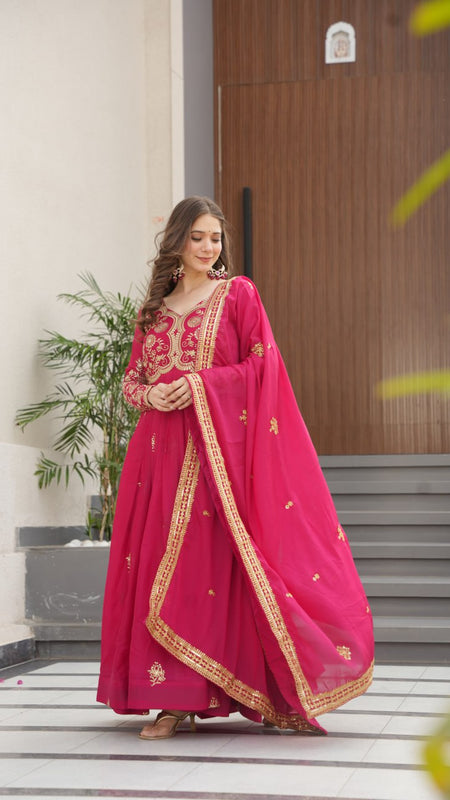 PREMIUM DESIGNER READYMADE GOWN-DUPATTA COLLECTIONS