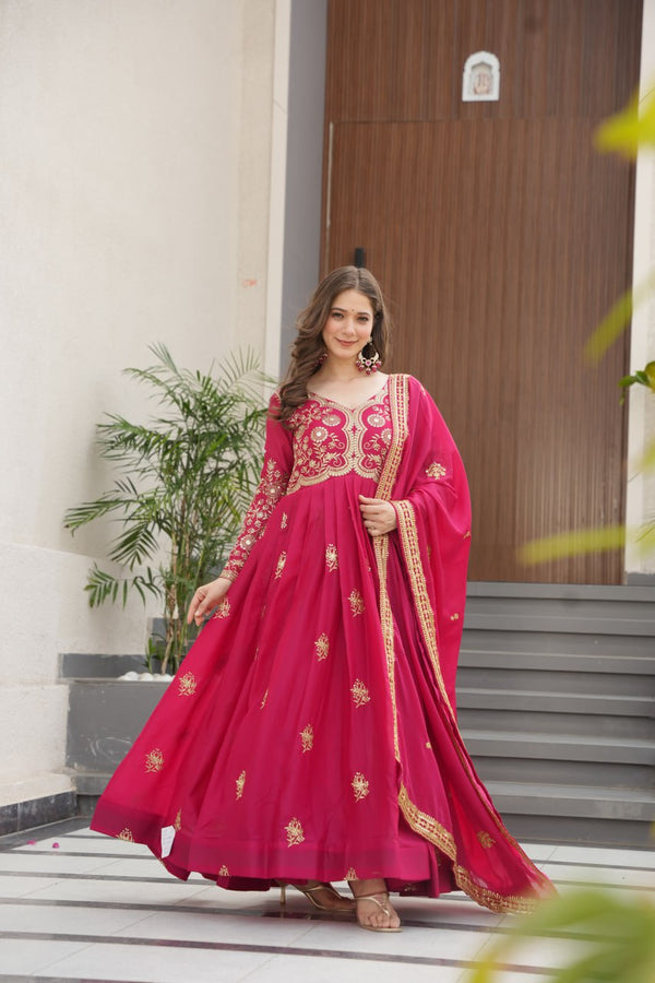 PREMIUM DESIGNER READYMADE GOWN-DUPATTA COLLECTIONS