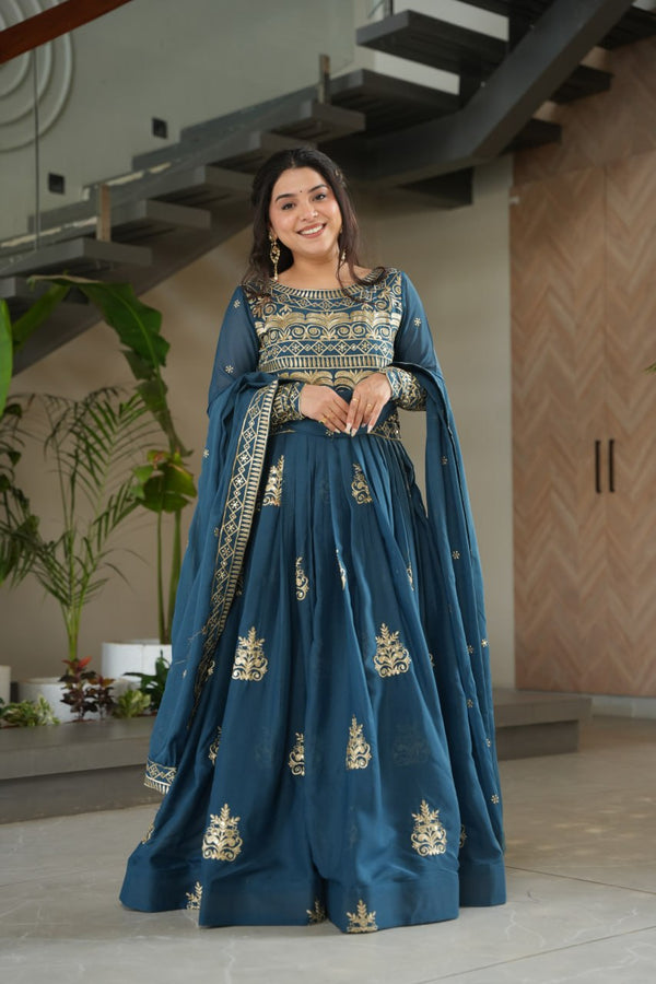 PREMIUM READYMADE GOWN-DUPATTA COLLECTIONS.