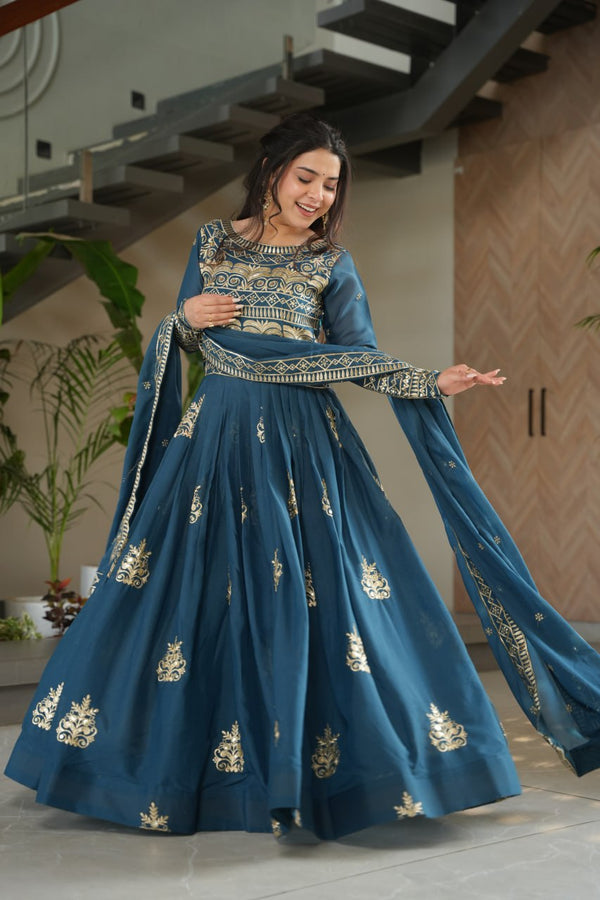 PREMIUM READYMADE GOWN-DUPATTA COLLECTIONS.
