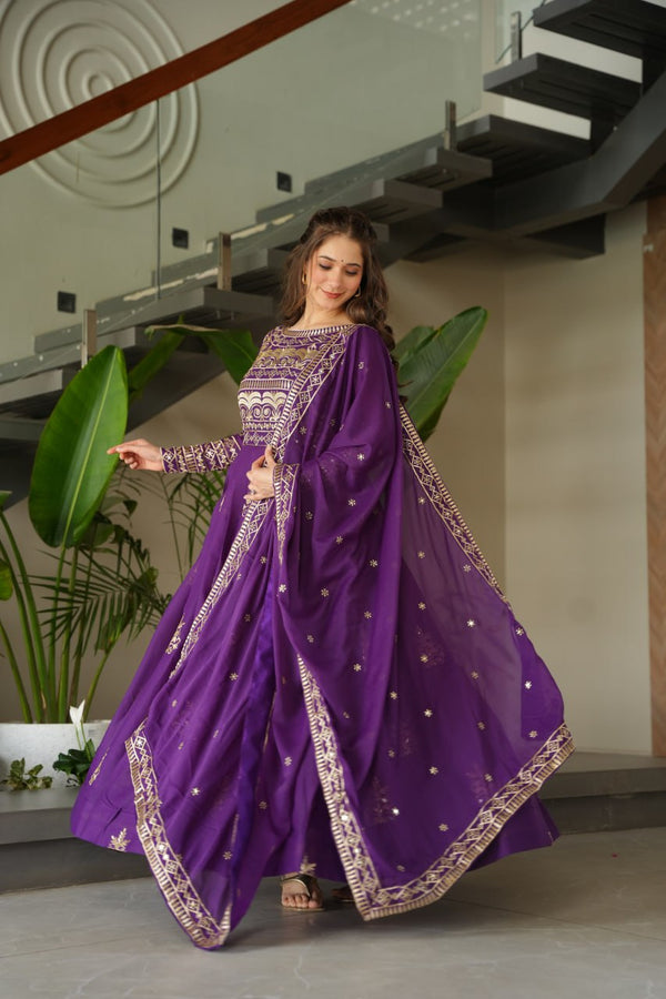 PREMIUM READYMADE GOWN-DUPATTA COLLECTIONS.